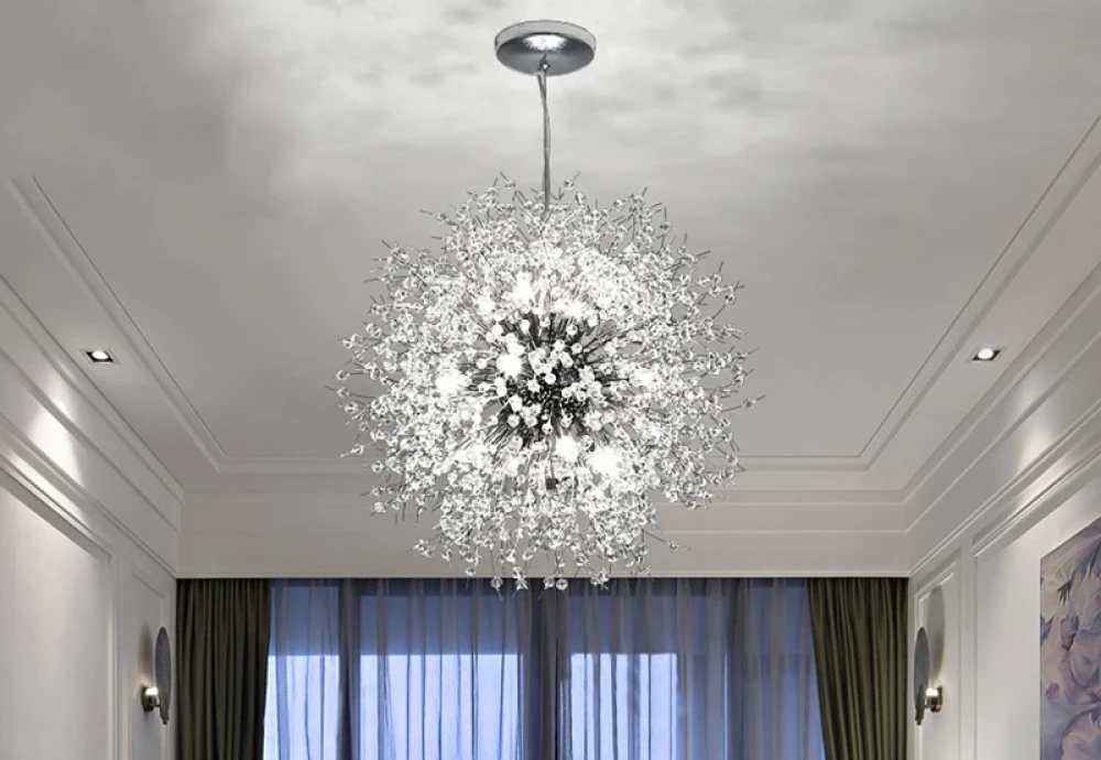 crystal flower chandelier