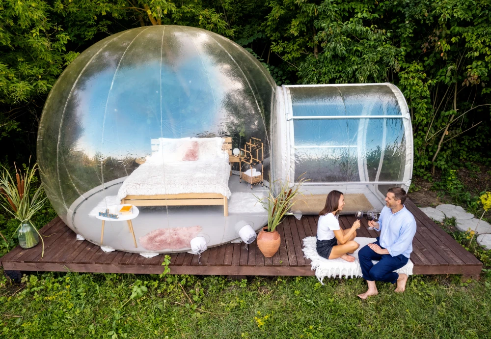 bubble tent stargazing