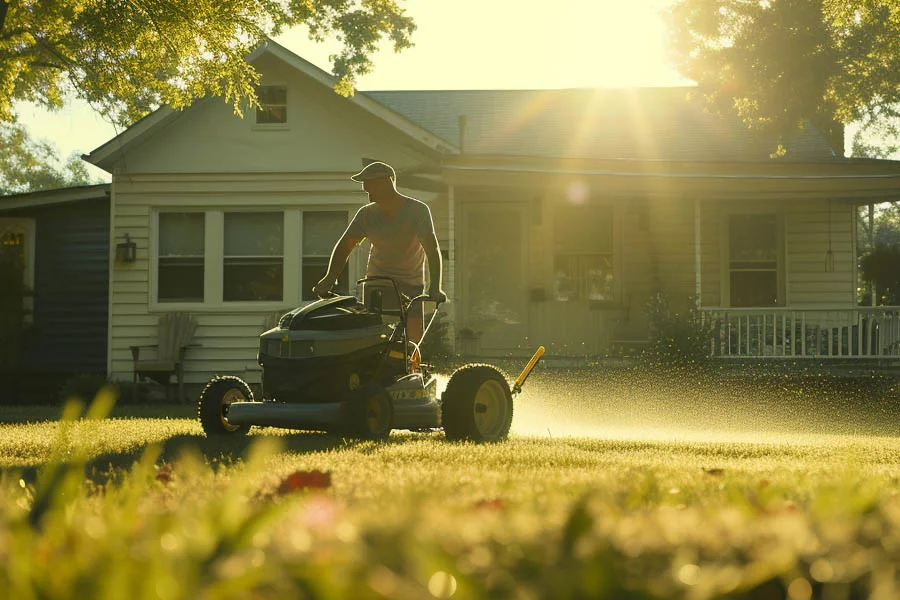 battery operated lawn